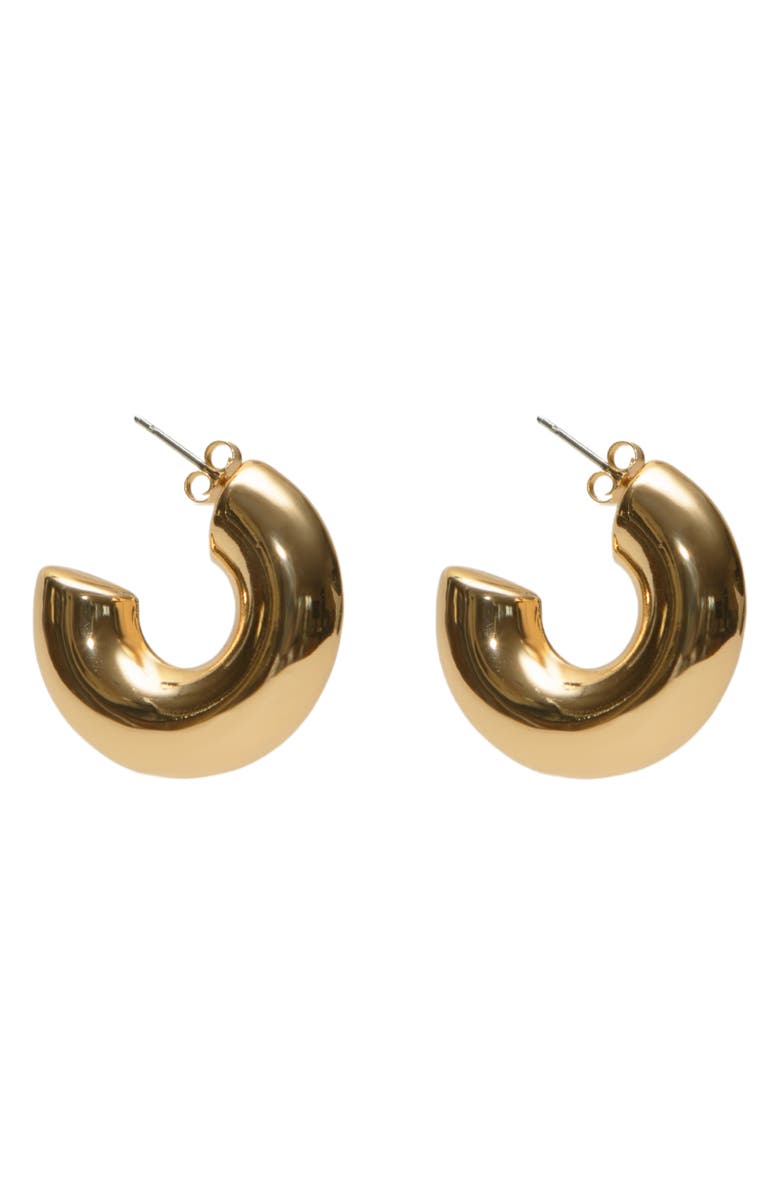 ARGENTO VIVO Chubby Hoop Earrings, Main, color, Gold