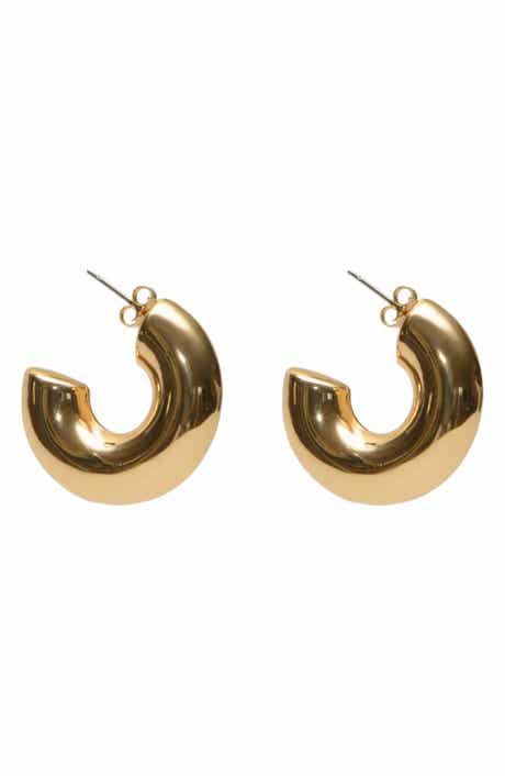 ARGENTO VIVO Chubby Hoop Earrings