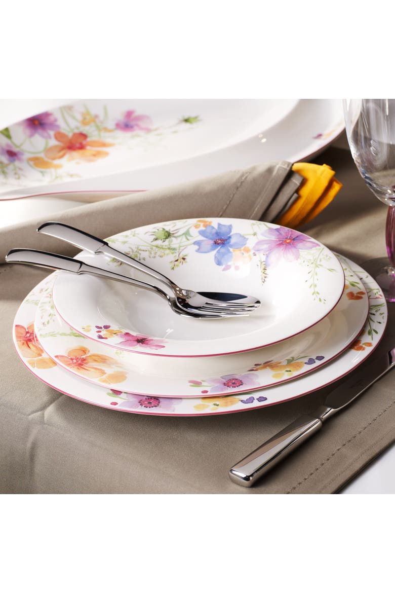 Mariefleur Basic Round Gourmet Plate, Alternate, color, White