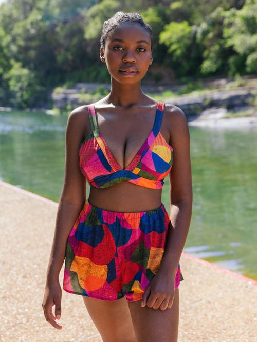 Kitty and Vibe Cover Up Shorts in Isla  product