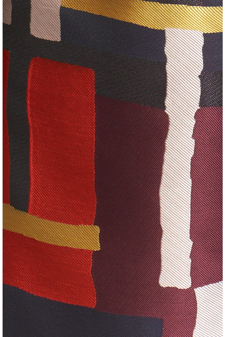 'Clyde' Print Sleeveless A-Line Dress, Alternate, color, PAINTED GRID