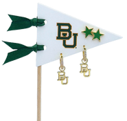 Color Shout Baylor University  Pennant Pair Earring Set