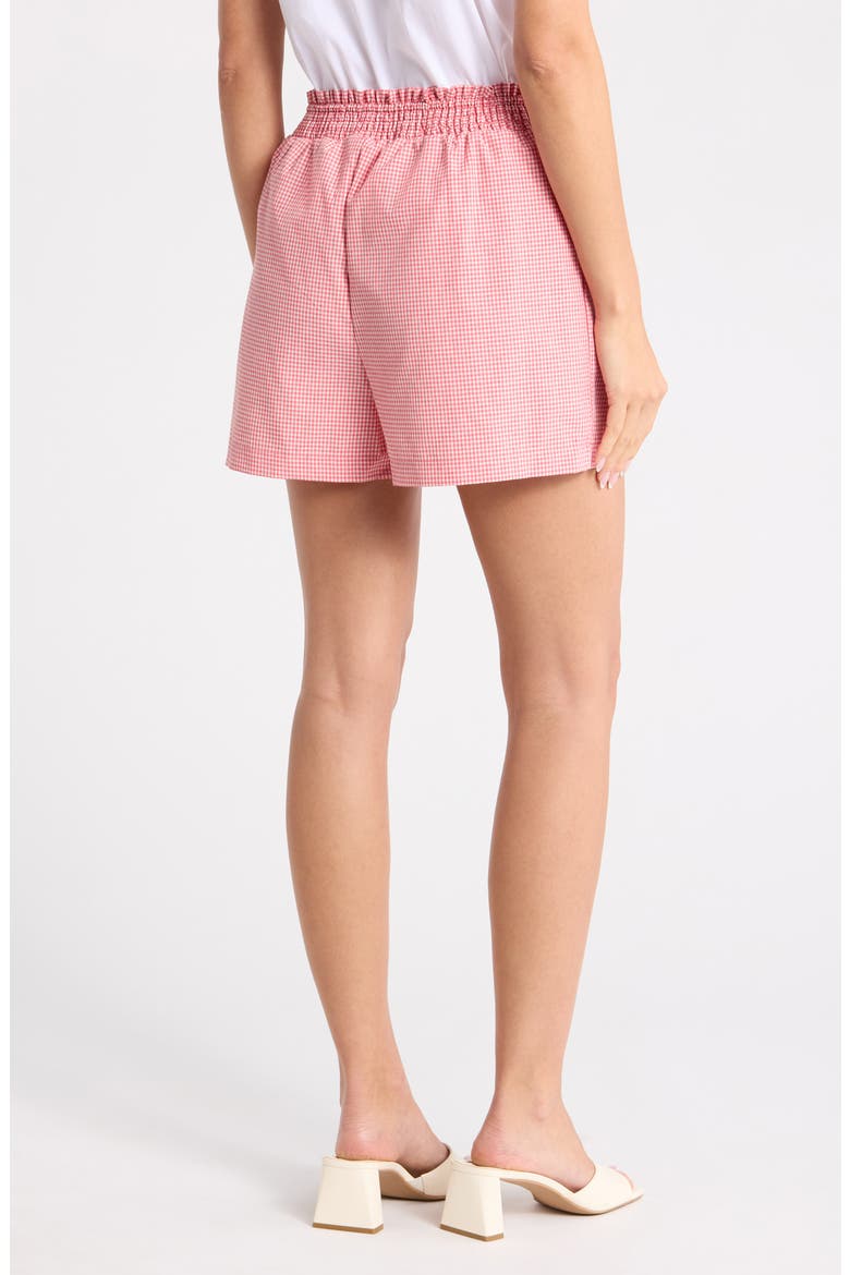 Gingham Matching Shorts, Alternate, color, RED