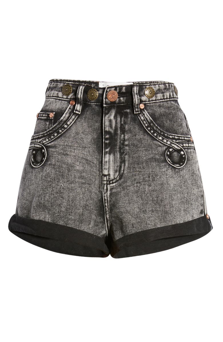 One Teaspoon Bandits Low Rise Cutoff Denim Shorts, Alternate, color, 