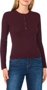 Parker Slim Fit Ribbed Henley Sweater