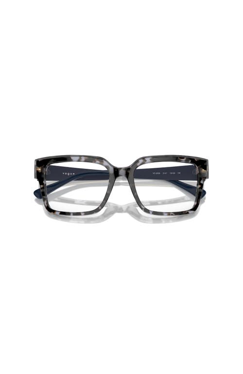 Vogue Eyewear 53mm Rectangle Optical Glasses In Black