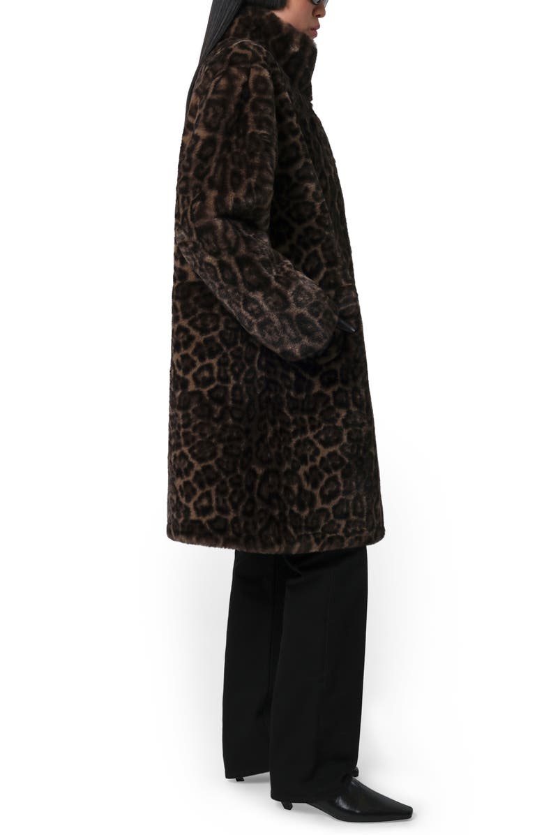 Apparis Blair Leopard Pluche<sup>™</sup> Faux Fur Coat, Alternate, color, Dark Leopard