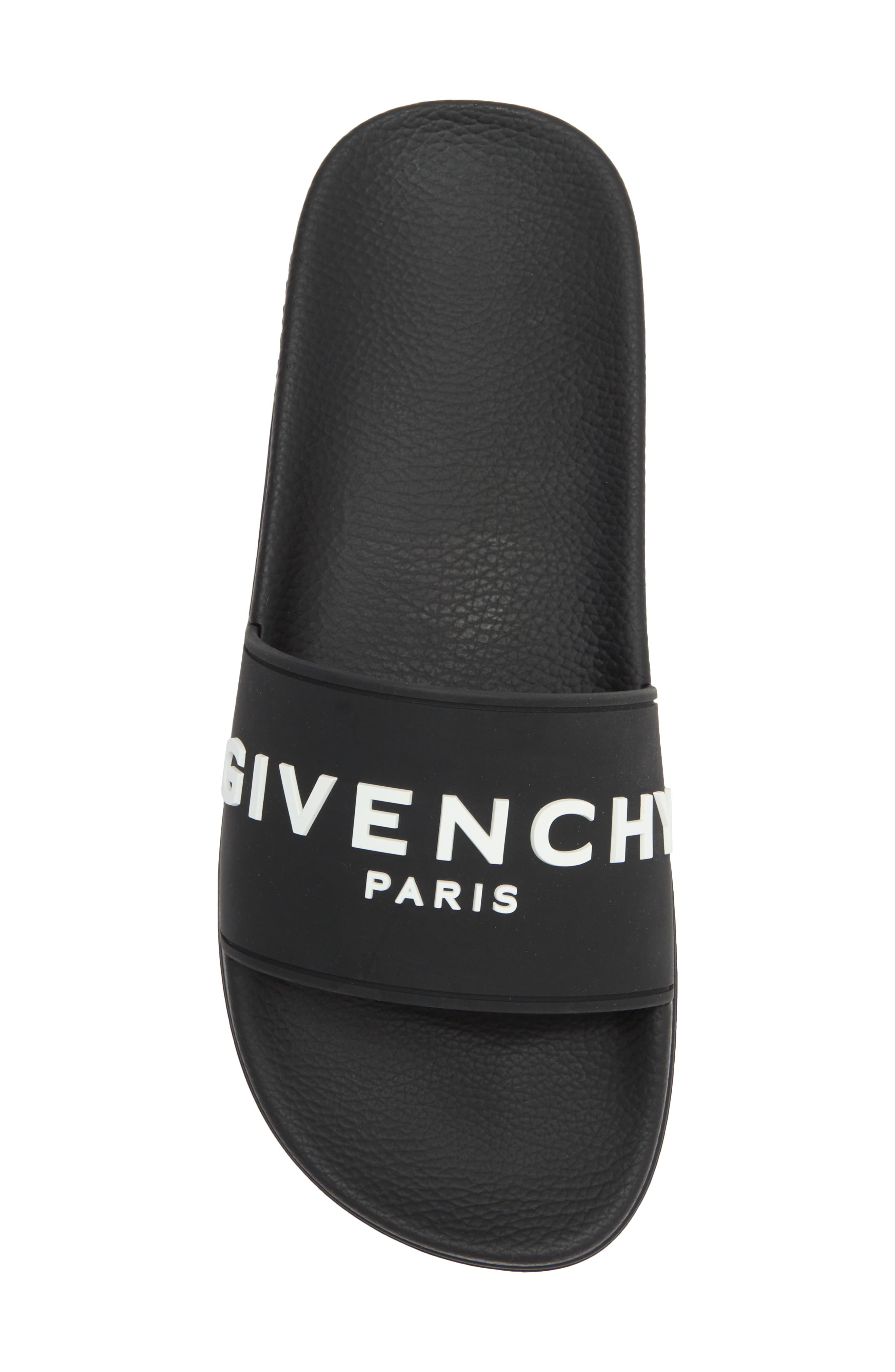 Givenchy Logo Slide Sandal, Alternate, color, Black