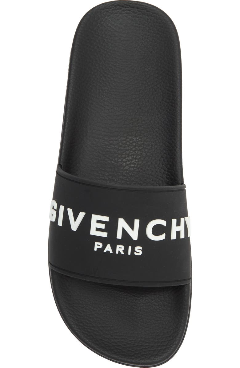 Givenchy Logo Slide Sandal, Alternate, color, Black