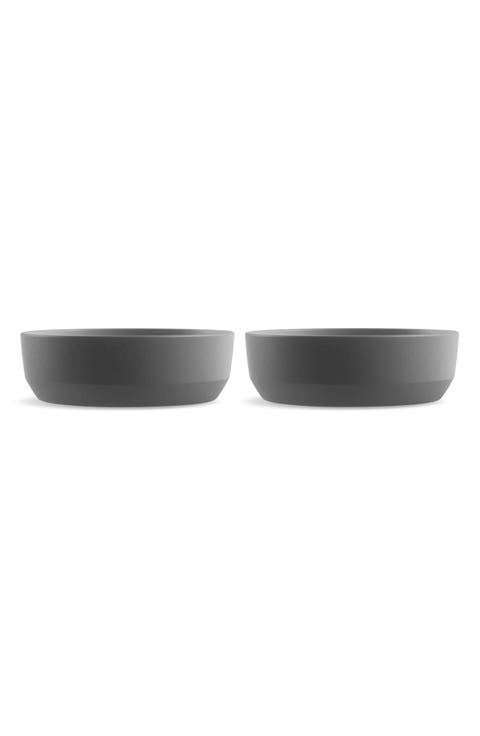 Three-Piece Medium Bevel Bowls & Slip Mat Set