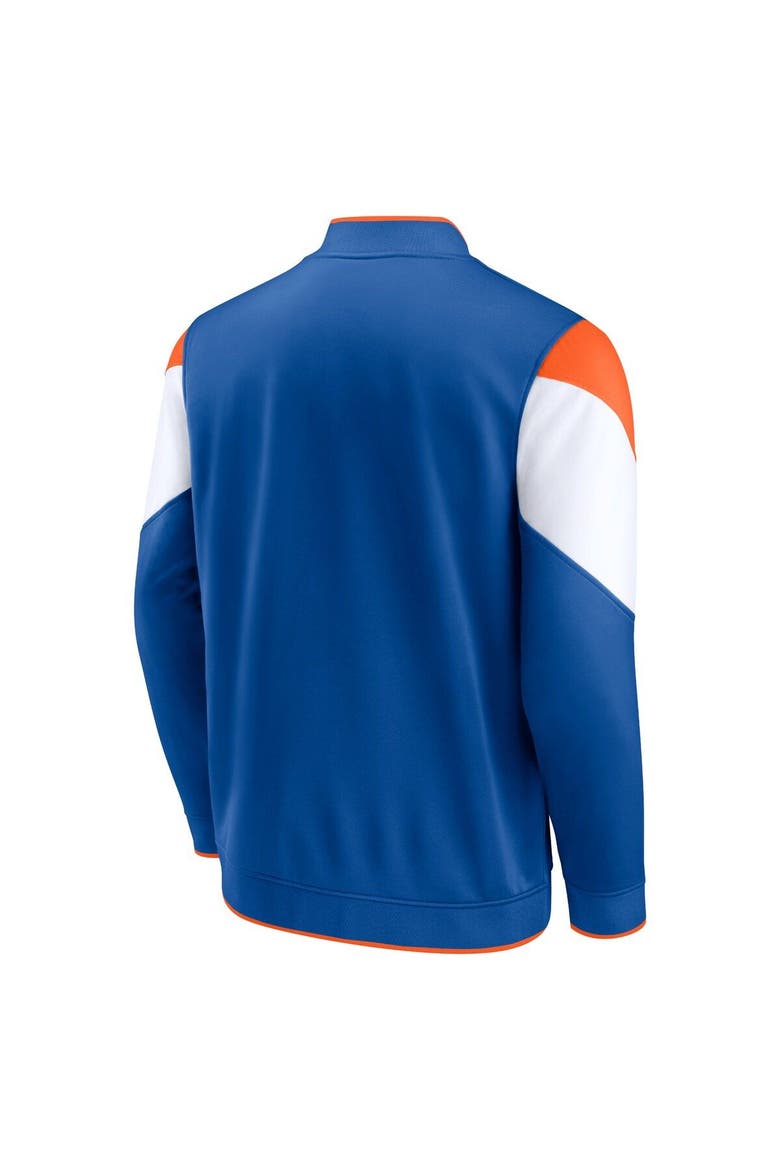 Men's Fanatics Branded Blue/Orange New York Knicks League Best Performance Full-Zip Jacket, Alternate, color, Blue