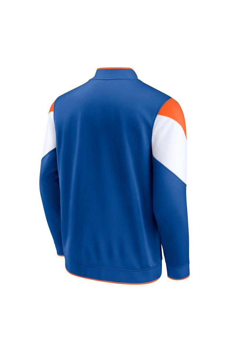 FANATICS Men's Fanatics Branded Blue/Orange New York Knicks League Best Performance Full-Zip Jacket, Alternate, color, 