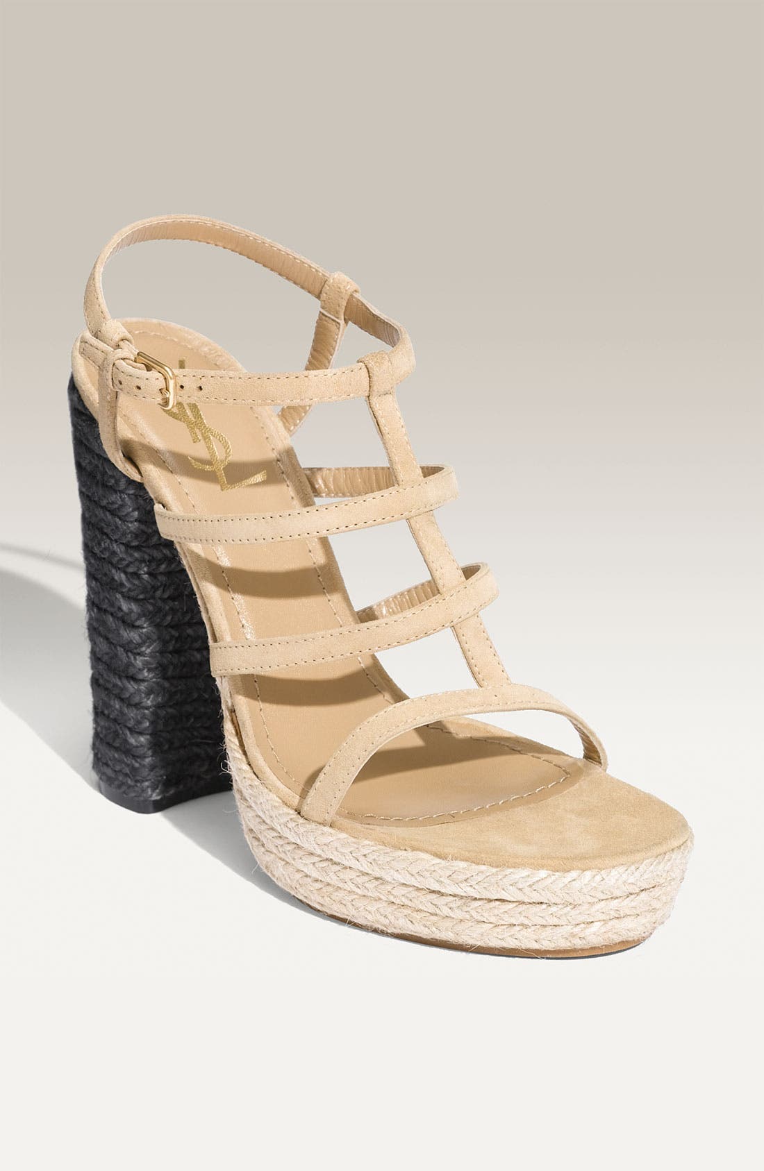 'Gipsy' Caged Espadrille Sandal, Main, color, BEIGE