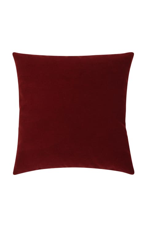 Plush Velvet Indoor & Outdoor Woven Accent Pillow