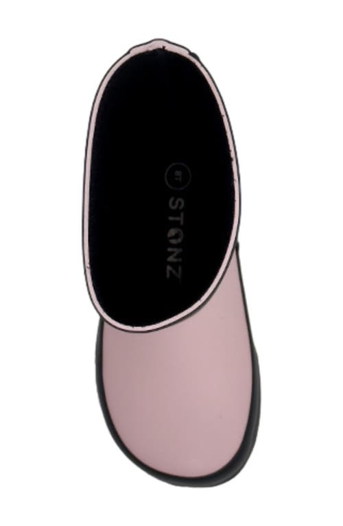 Stonz Waterproof Rain Boot In Haze Pink - Lotus