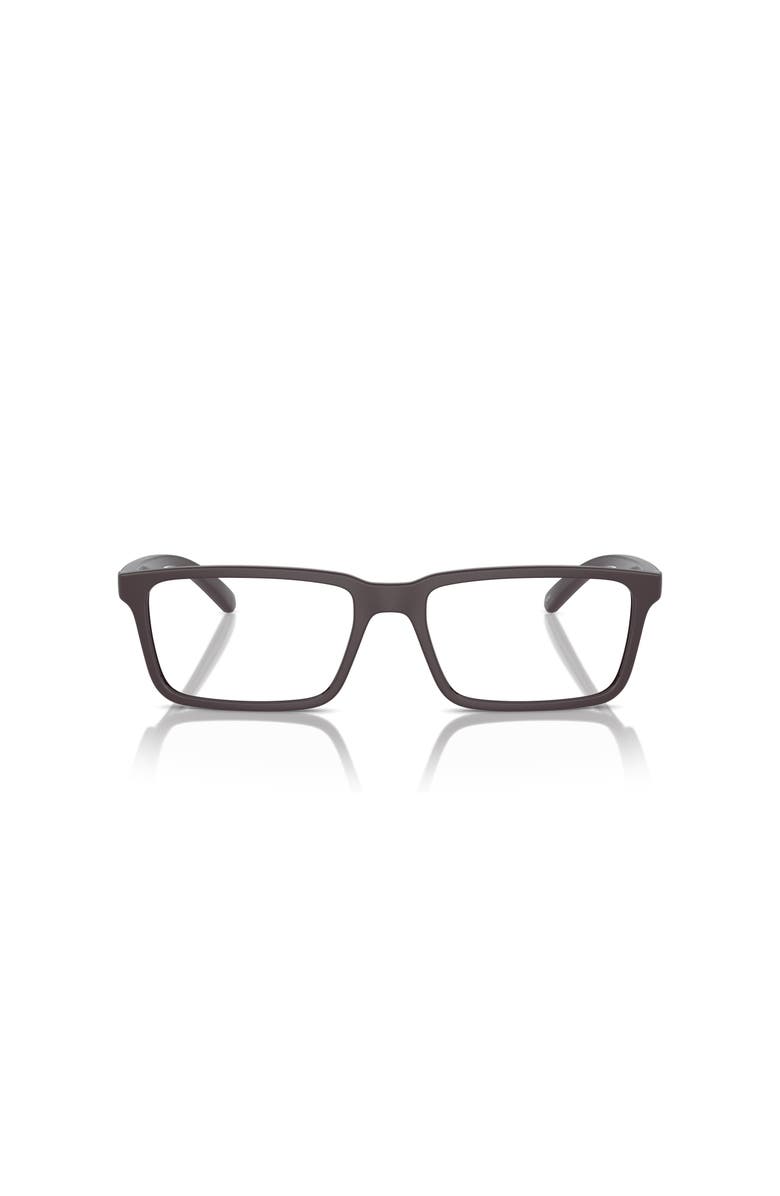 ARNETTE 55mm Rectangle optical glasses, Alternate, color, Red