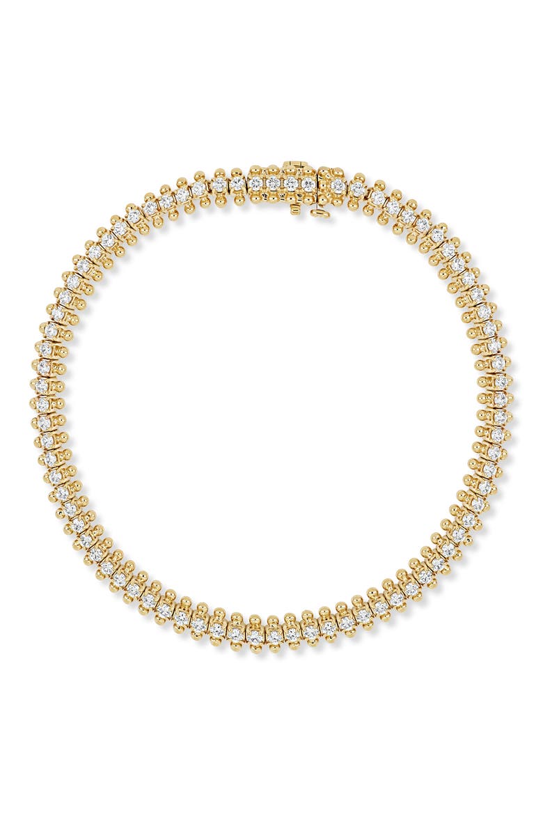 18K Gold Florentine 1.71ct Diamond Tennis Bracelet, Main, color, 18K GOLD/ DIAMOND