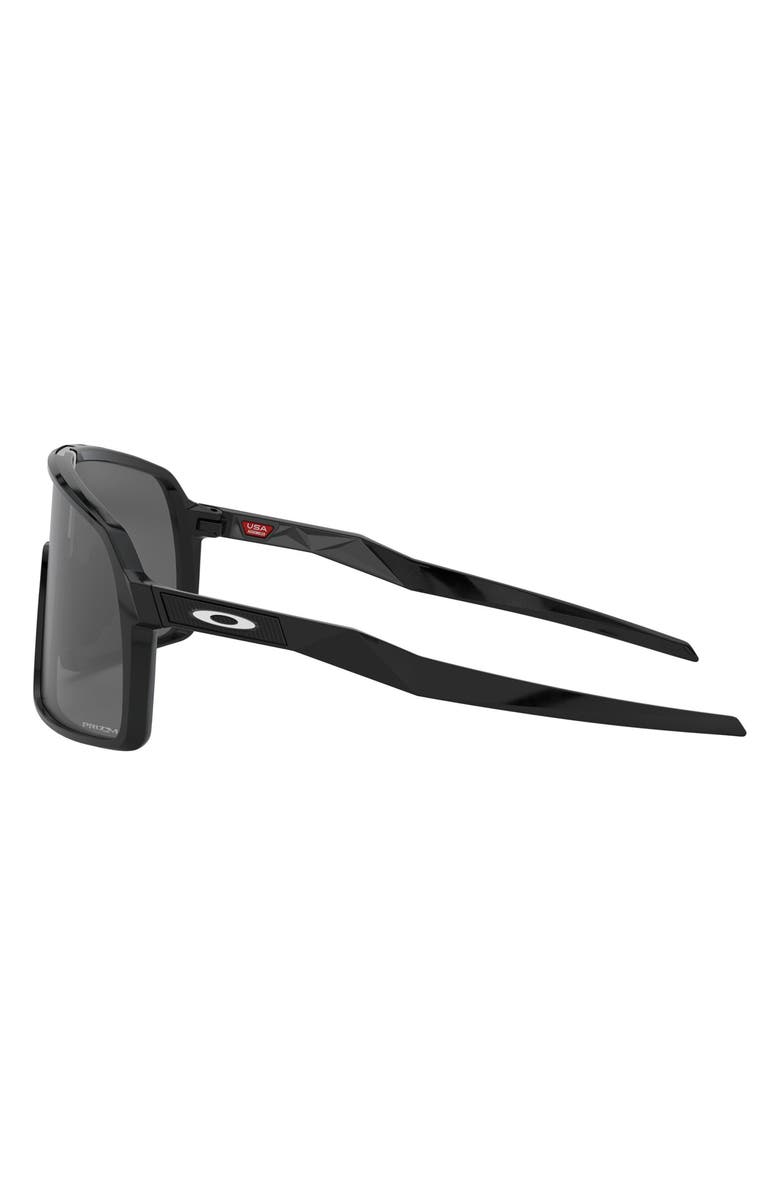 Oakley 60mm Wrap Shield Sunglasses, Alternate, color, Black