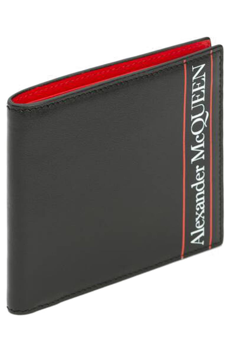 McQueen Alexander McQueen Leather Billfold Wallet, Alternate, color,