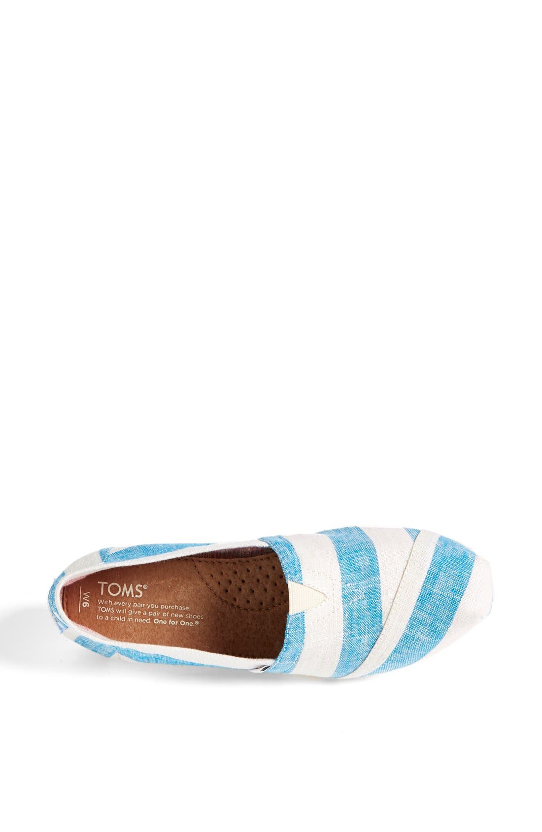 'Classic - Stripes' Slip-On, Alternate, color, BLUE/ WHITE