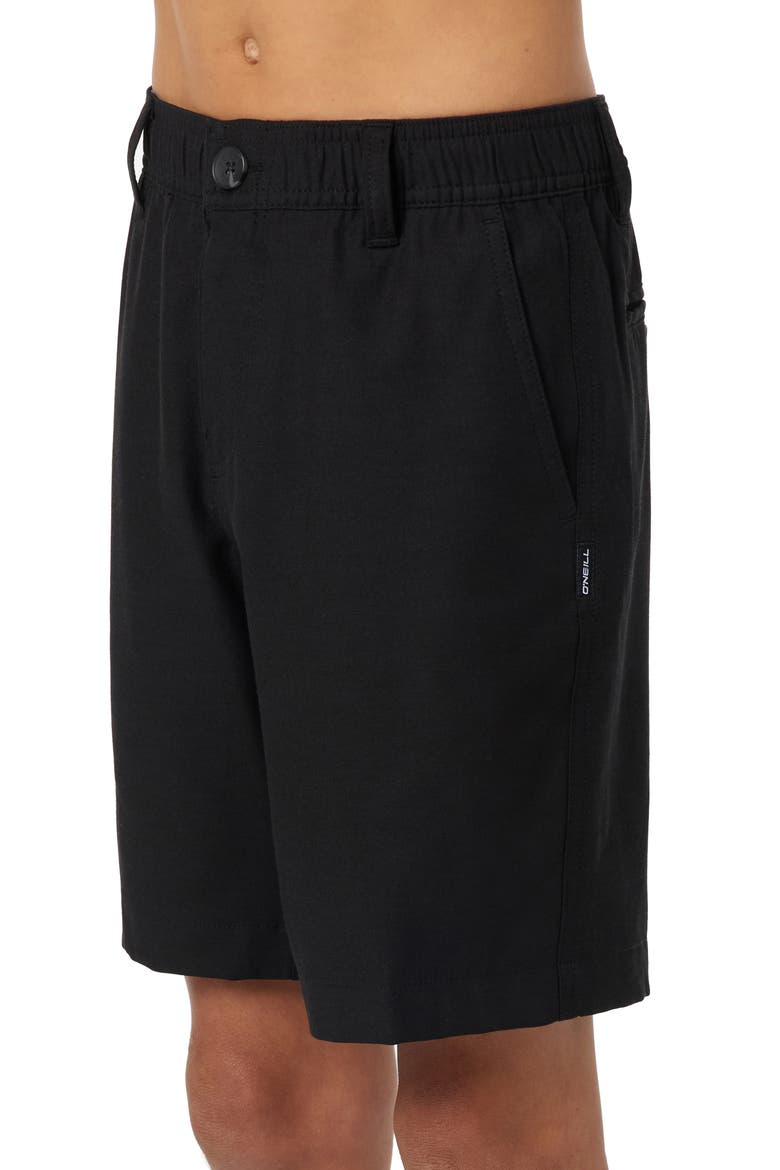 Kids' Reserve Light Check Water Repellent Shorts, Alternate, color, BLACK