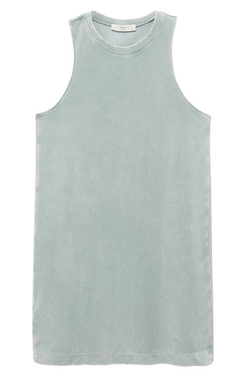 Shop Mango Overdyed Cotton Blend Terry Nightgown