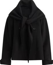 Favorite Daughter The Jamie Wool Blend Scarf Coat