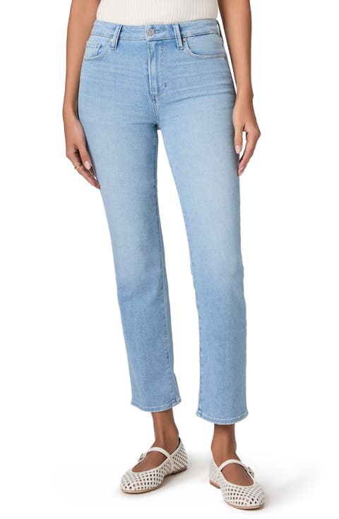 Cindy High Waist Ankle Straight Leg Jeans (Santorini Sky)