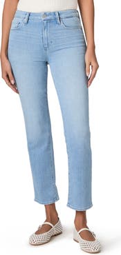 PAIGE Cindy High Waist Ankle Straight Leg Jeans