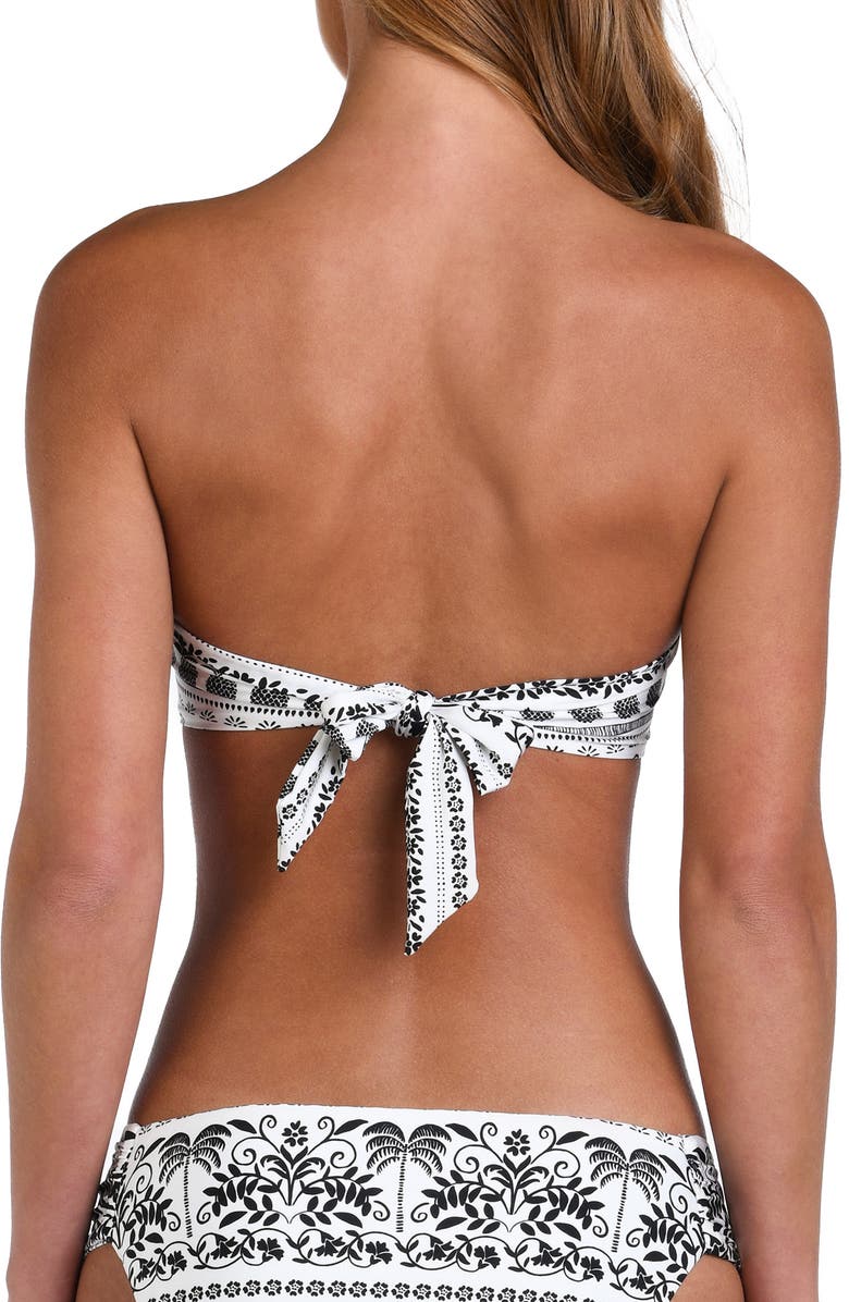 Sunshine 79 Coast Twist Front Bandeau Bikini Top, Alternate, color, Ivory