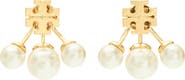 Tory Burch Moondance Pearl Front-Back Earrings