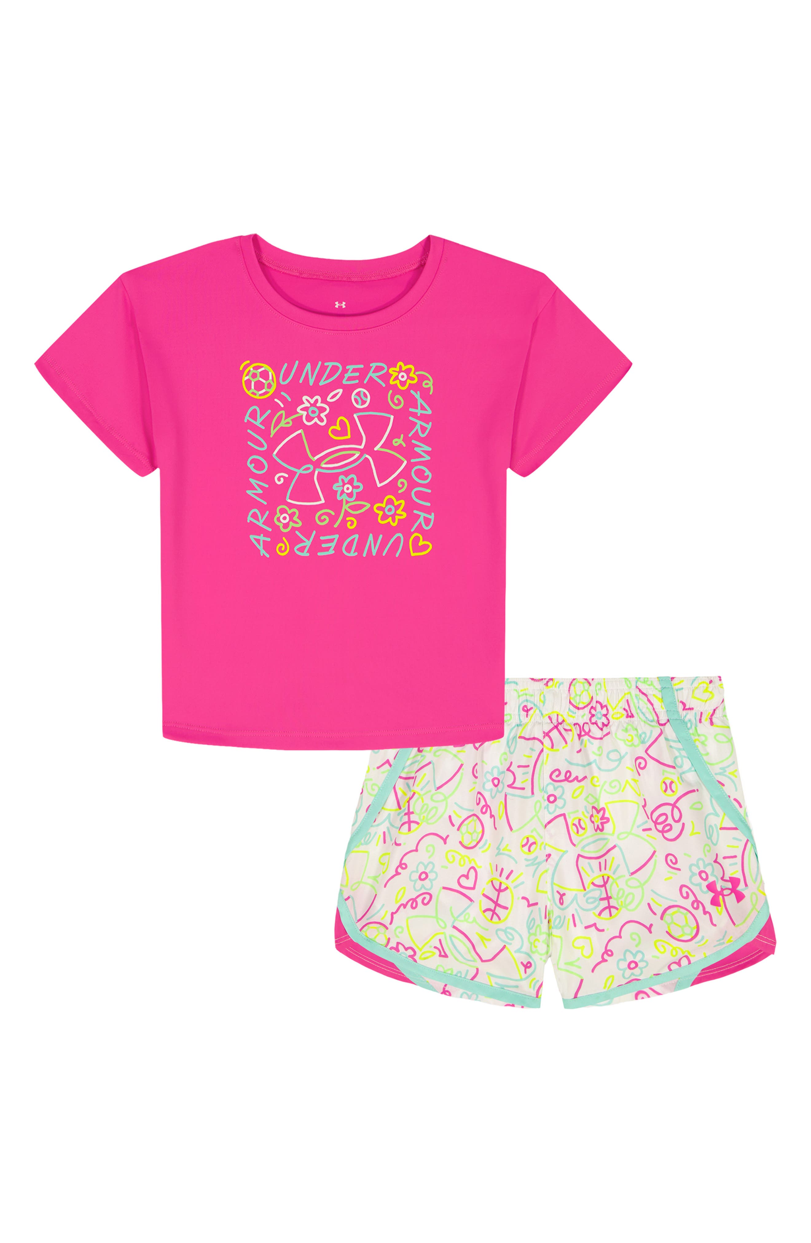 Under Armour Kids' Graphic T-Shirt & Woven Shorts Set
