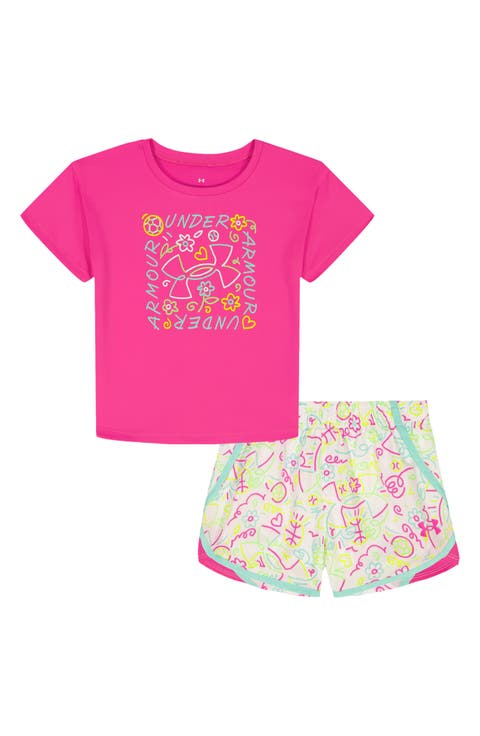 Kids' Graphic T-Shirt & Woven Shorts Set (Toddler & Little Kid)