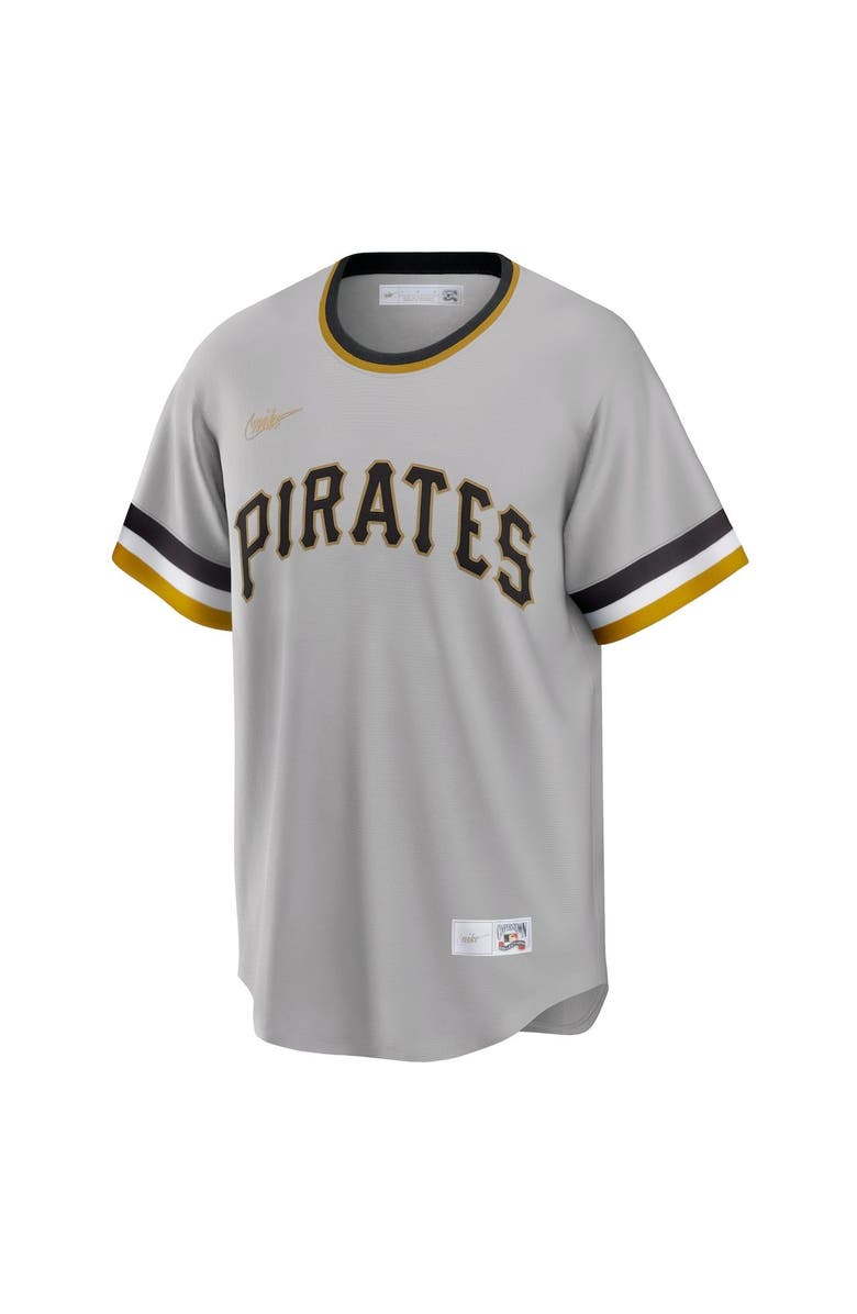 Nike Men's Nike Roberto Clemente Gray Pittsburgh Pirates Road Cooperstown Collection Player Jersey, Alternate, color, Gray