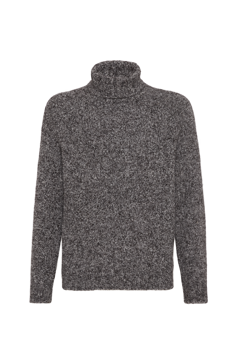 Brunello Cucinelli Knop turtleneck sweater, Main, color, Dark Grey