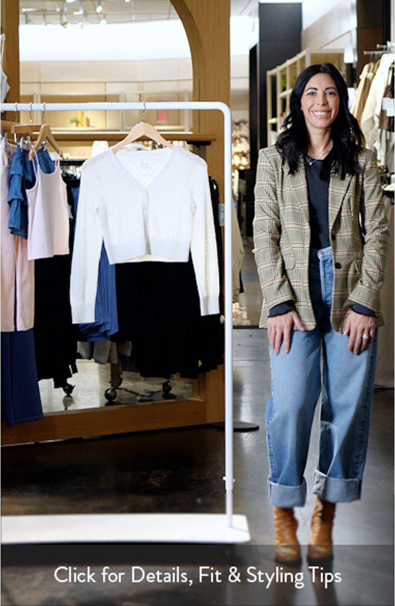 Kids' Pointelle Sparkle Cardigan, sales video thumbnail