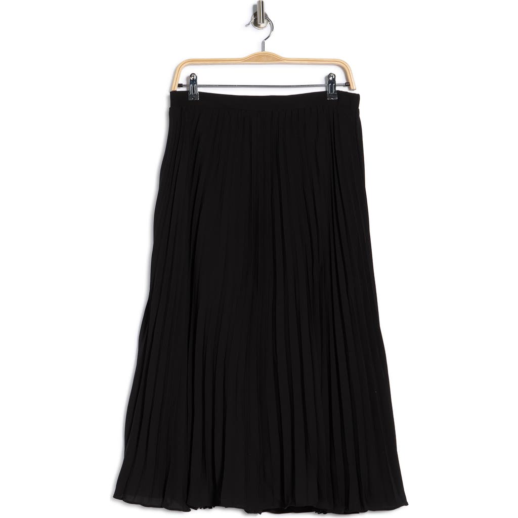 T Tahari Pleated Skirt In Black