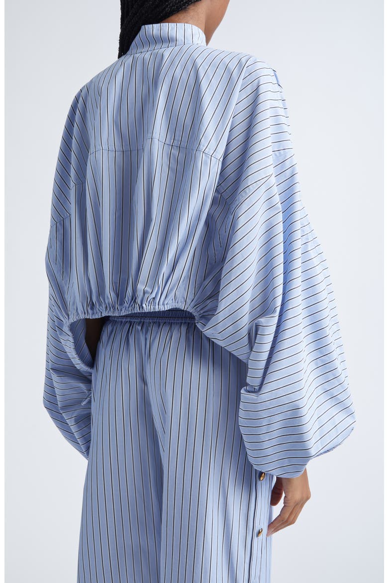 Stripe Poplin Crop Top, Alternate, color, HYDRANGEA STRIPE