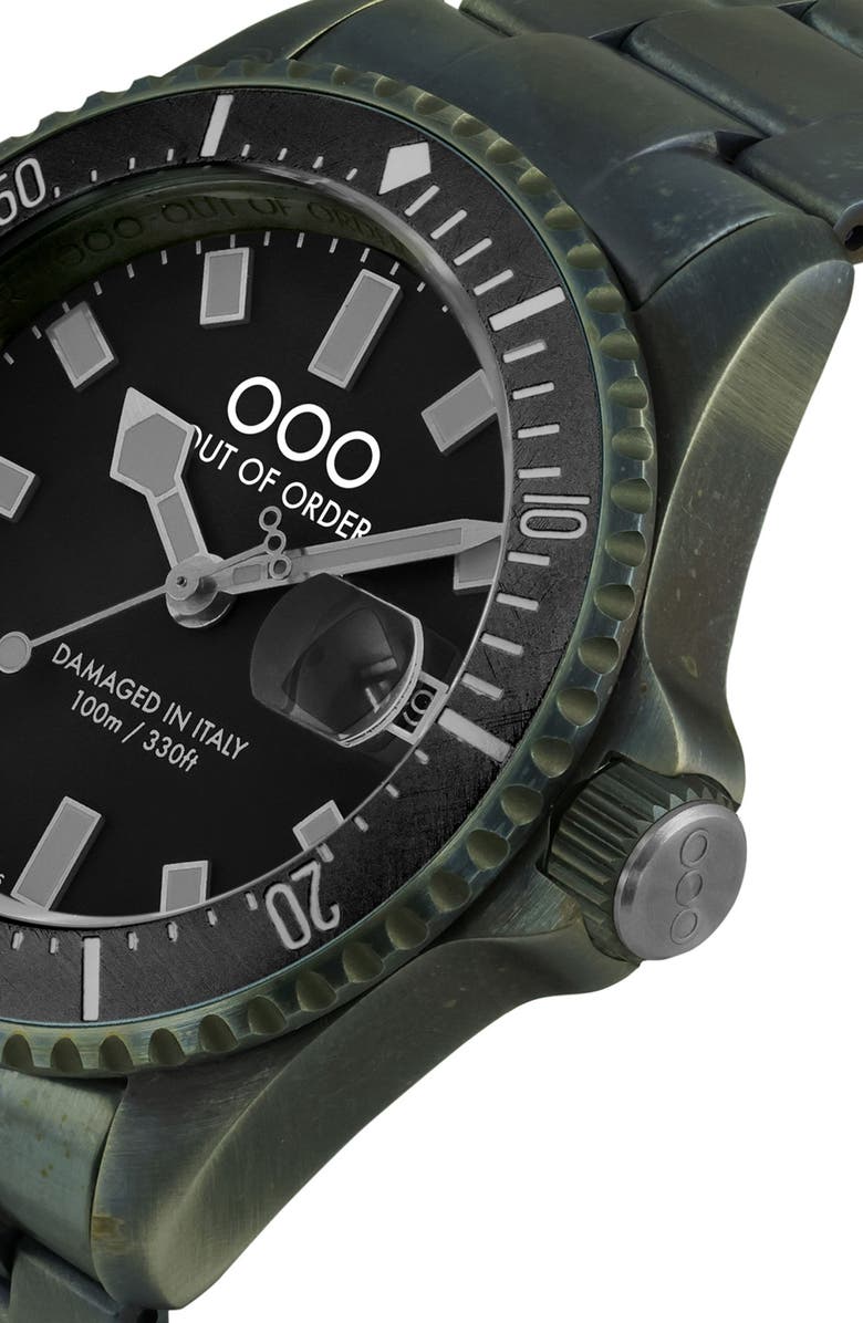 OUT OF ORDER Casanova Bracelet Watch, 44mm, Alternate, color, Black