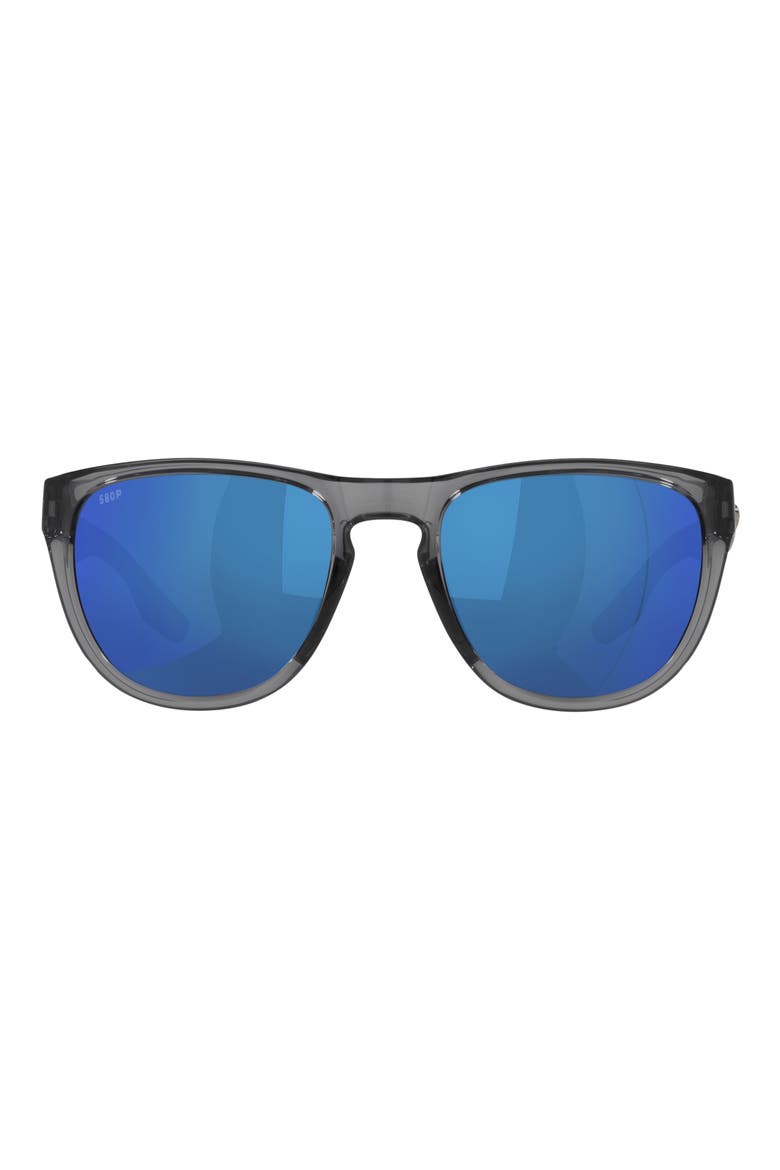 Irie 55mm Mirrored Pilot Sunglasses, Main, color, BLUE
