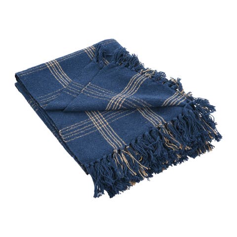 Throw Blanket with Fringe