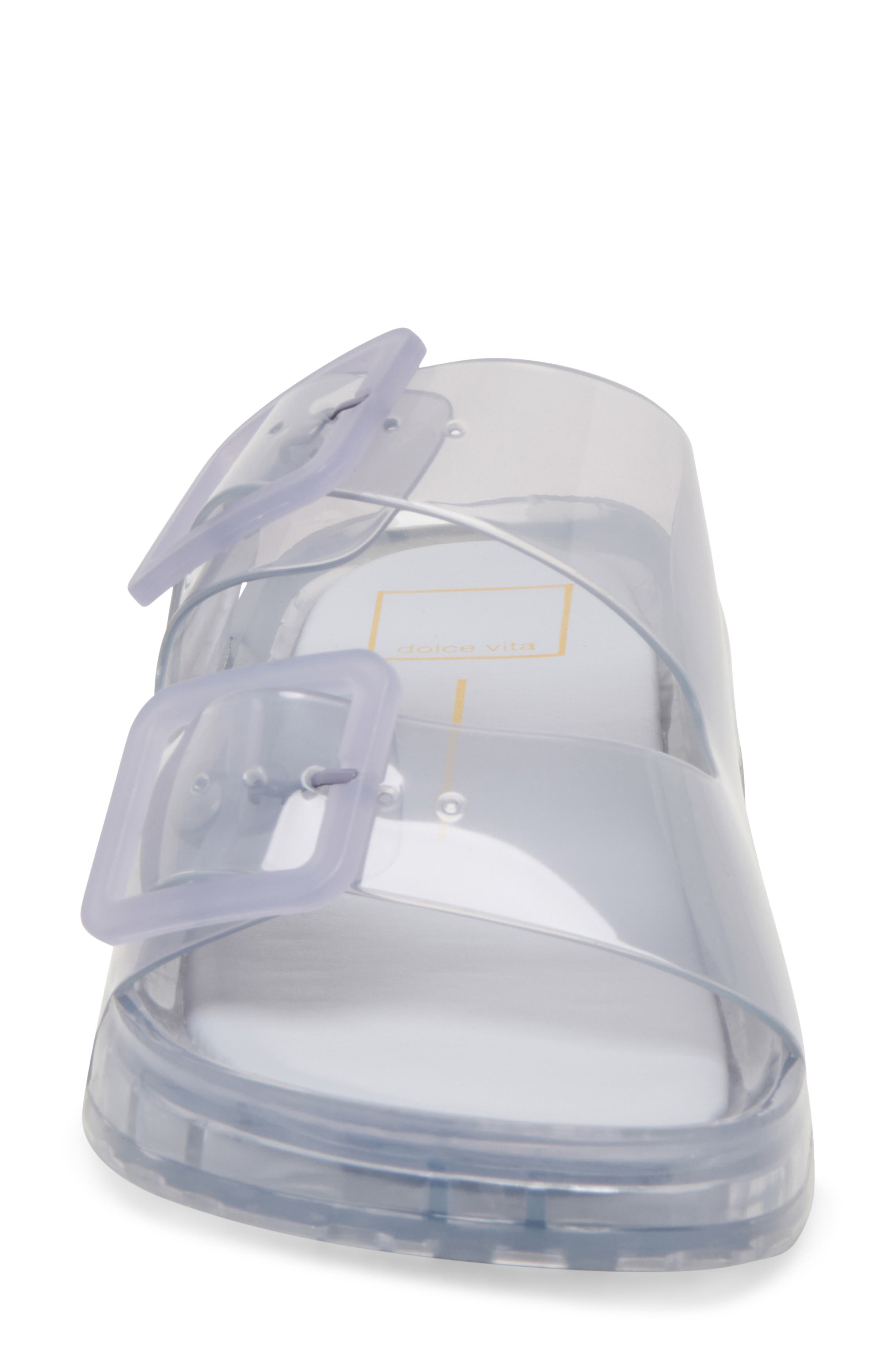 Dolce Vita Julio Jelly Sandal, Alternate, color, Dusty Blue Vinyl