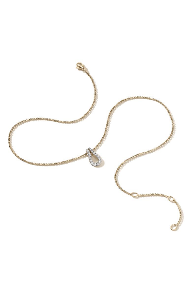 John Hardy Surf Pavé Diamond Pendant Necklace, Alternate, color, 