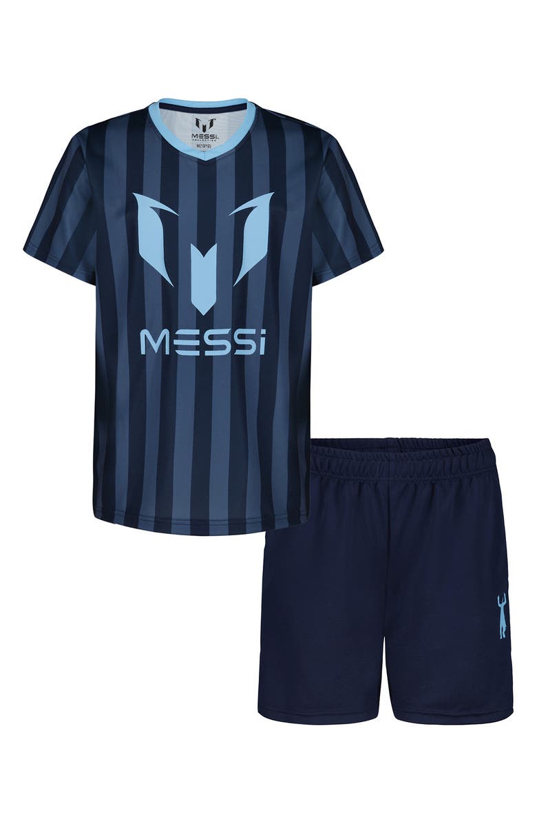 Messi Kids' Jersey Short Sleeve T-Shirt & Shorts Set, Main, color, 
