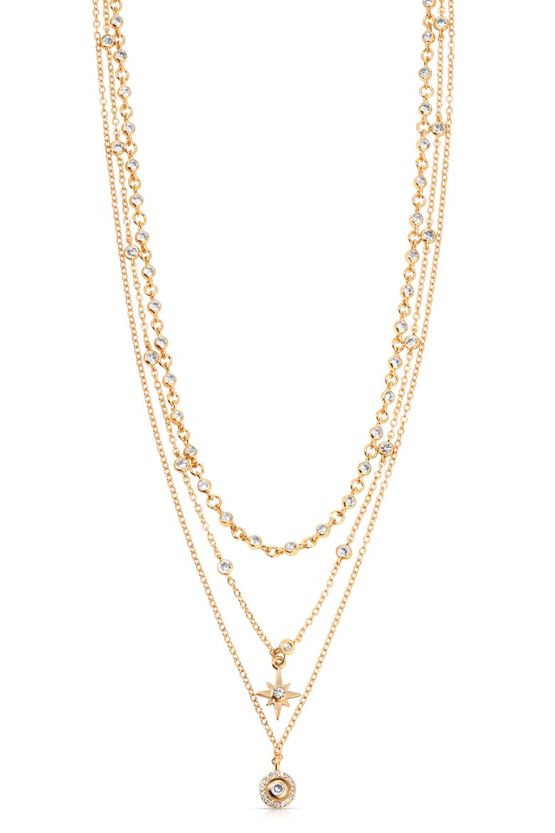 Celestial Layered Necklace, Alternate, color, GOLD