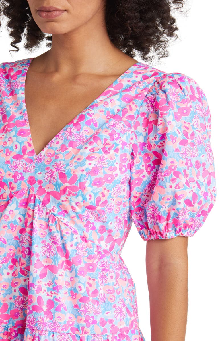 Lilly Pulitzer<sup>®</sup> Nalani Puff Sleeve Tiered Cotton Dress, Alternate, color,
