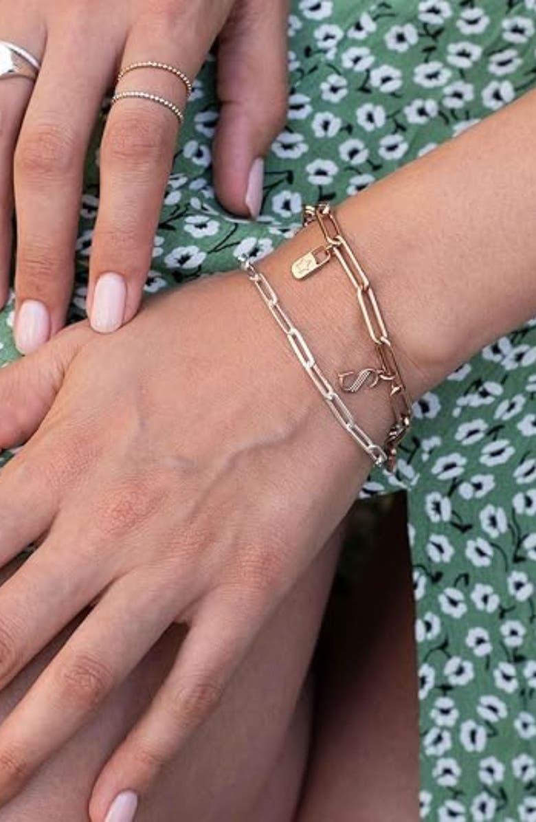 Oak & Luna Women's Link Chain Bracelet in Sterling Silver, Alternate, color, Sterling Silver