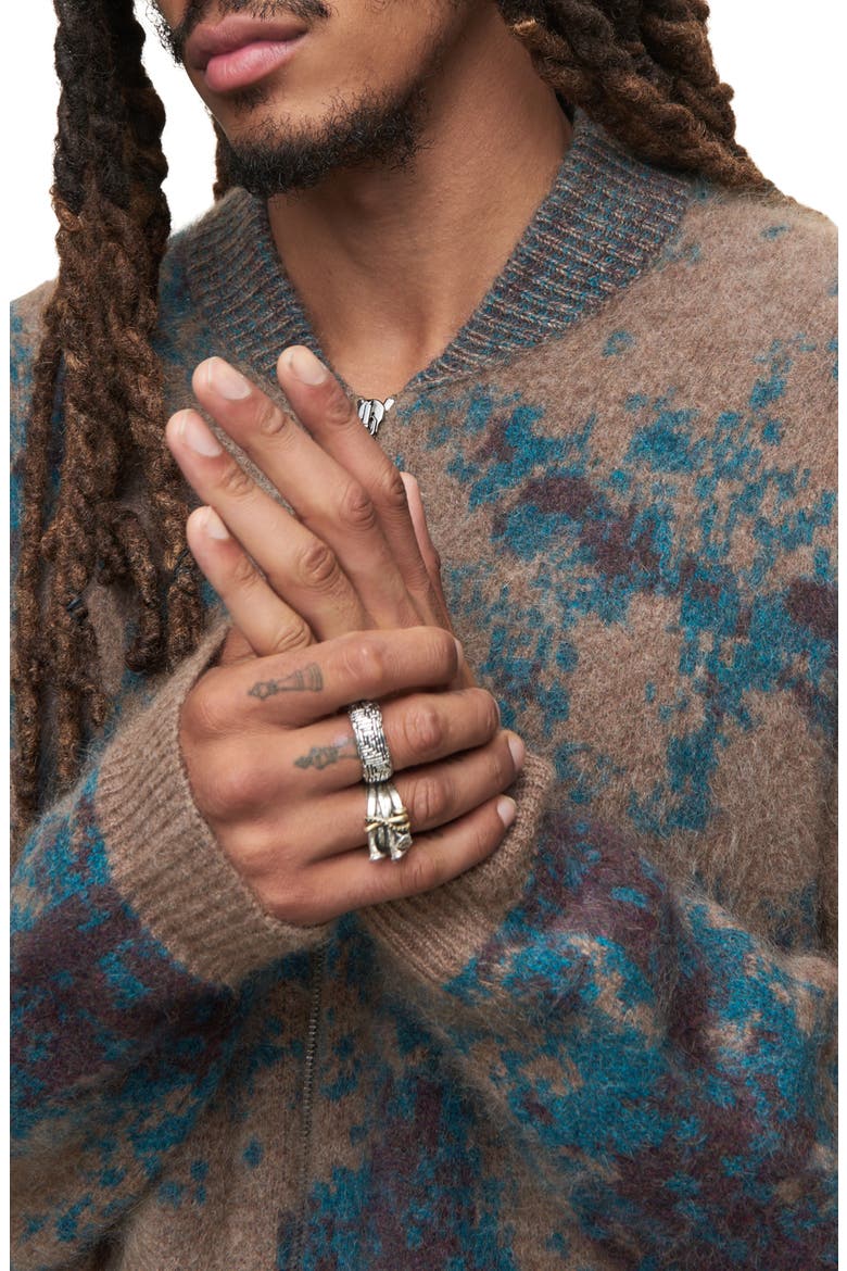 Tuscola Regular Fit Organic Cashmere Baseball Jacket, Alternate, color, WOOD BROWN
