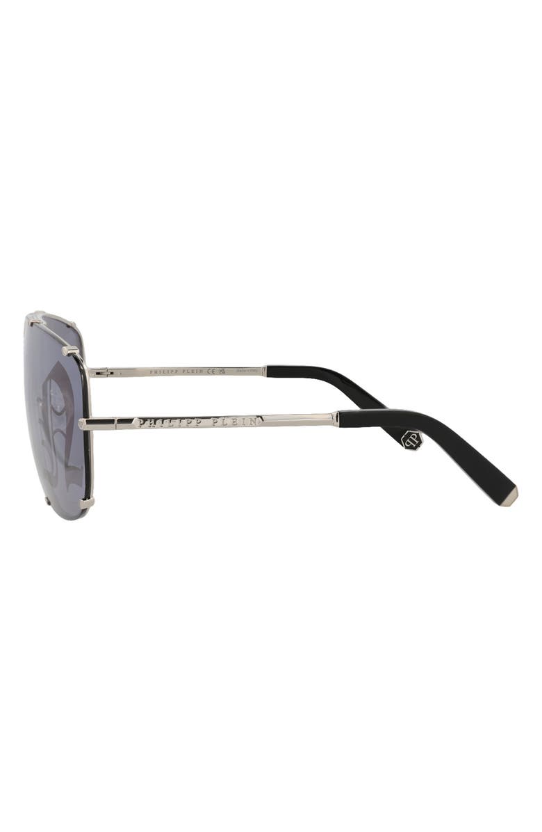 PHILIPP PLEIN 69mm Shield Sunglasses, Alternate, color, Palladium Palladium Silver