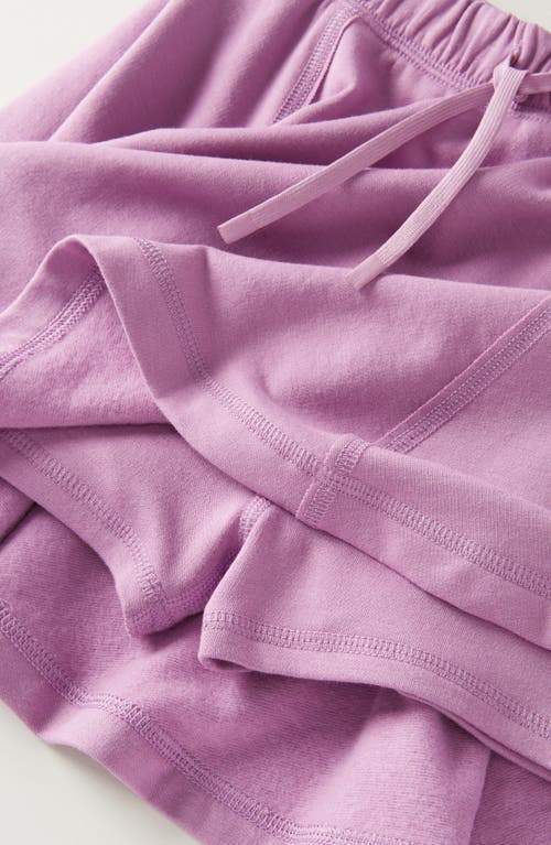 Zella Girl Kids' Step Up Fleece Skort In Purple